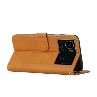 For Infinix Note 12 VIP Stitching Calf Texture Buckle Leather Phone Case(Yellow)