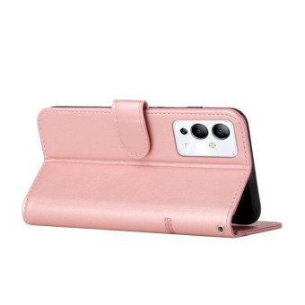 For Infinix Note 12i Stitching Calf Texture Buckle Leather Phone Case(Pink)