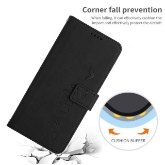 For Tecno Camon 19 Neo Skin Feel Heart Pattern Leather Phone Case(Black)