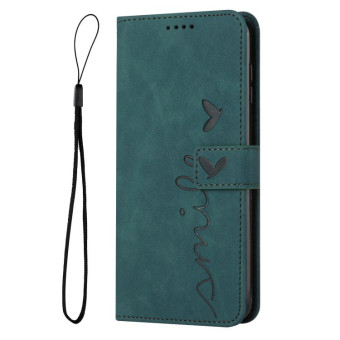 For Tecno Spark 9 Pro Skin Feel Heart Pattern Leather Phone Case(Green)