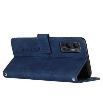 For Infinix Hot 12 Skin Feel Heart Pattern Leather Phone Case(Blue)