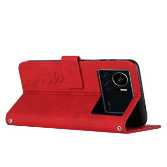 For Infinix Note 12 VIP Skin Feel Heart Pattern Leather Phone Case(Red)