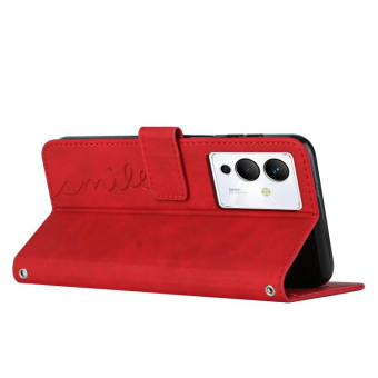 For Infinix Note 12/12 Pro Skin Feel Heart Pattern Leather Phone Case(Red)