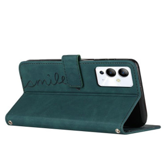 For Infinix Note 12i Skin Feel Heart Pattern Leather Phone Case(Green)