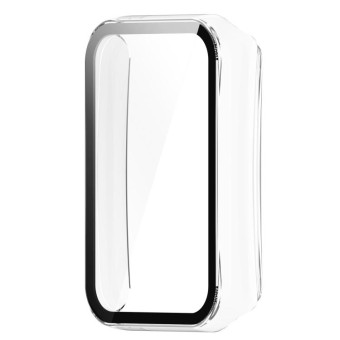 For OPPO Band 2 Tempered Glass Film PC Watch Case(Transparent)