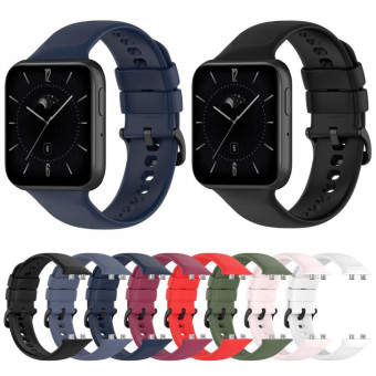 For OPPO Watch 3 Pro Solid Color Soft Silicone Watch Band(Dark Green)