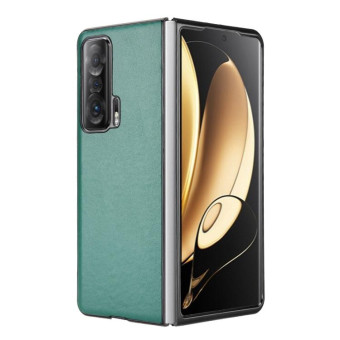 For Honor Magic V Plain Skin Litchi Texture Phone Case(Green)