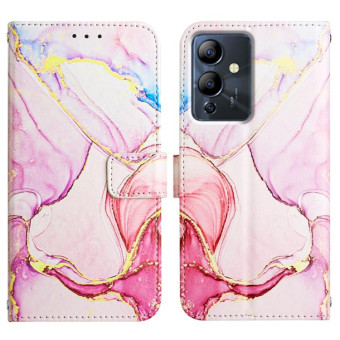 For Infinix Note 12i X6819 PT003 Marble Pattern Flip Leather Phone Case(Rose Gold)