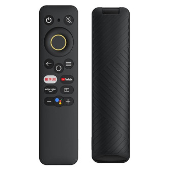 For Realme TV 30 inch / 40 inch Solid Color Silicone Protective Cover(Black)