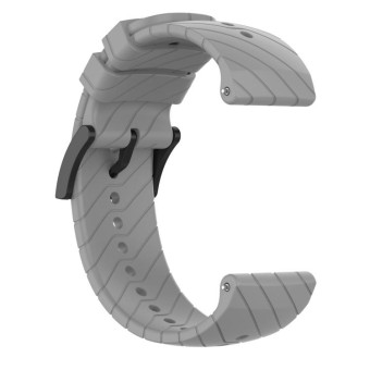 For Suunto 9 Lightning Silicone Watch Band(Grey)