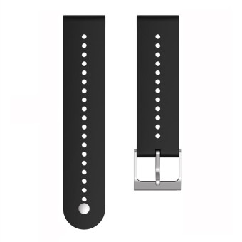 For Suunto 5 Peak Silicone Watch Band(Black)