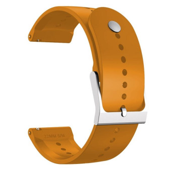For Suunto 5 Peak Silicone Watch Band(Amber Yellow)