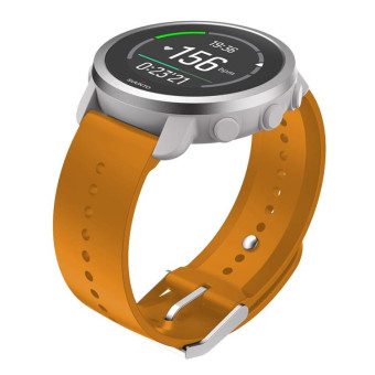 For Suunto 5 Peak Silicone Watch Band(Amber Yellow)