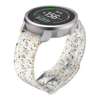 For Suunto 5 Peak Silicone Watch Band(Red Yellow White)