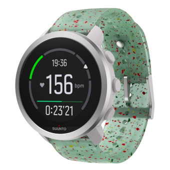 For Suunto 5 Peak Silicone Watch Band(Red Yellow Green)