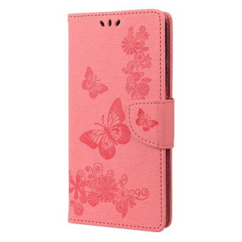 For Nokia G60 Butterfly Embossed Horizontal Flip Leather Phone Case(Pink)
