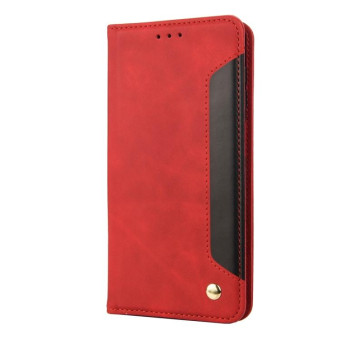 For Nokia G60 Skin Feel Splicing Leather Phone Case(Red)
