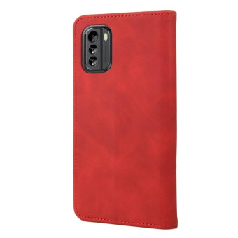 For Nokia G60 Skin Feel Splicing Leather Phone Case(Red)