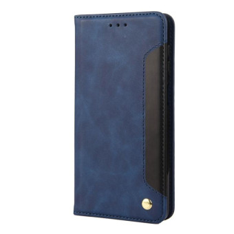 For Nokia G60 Skin Feel Splicing Leather Phone Case(Blue)