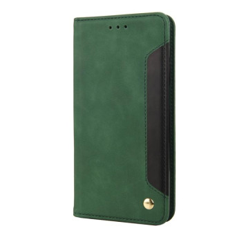 For Nokia G60 Skin Feel Splicing Leather Phone Case(Green)