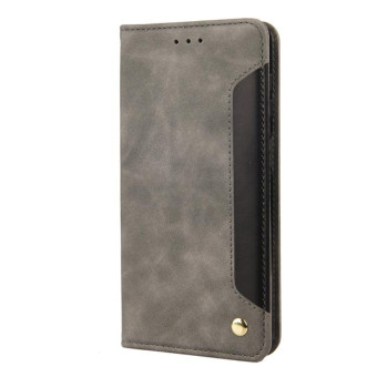 For Nokia G60 Skin Feel Splicing Leather Phone Case(Grey)