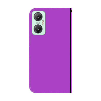 For Infinix Hot 20 Imitated Mirror Surface Leather Phone Case(Purple)
