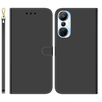 For Infinix Hot 20s Imitated Mirror Surface Leather Phone Case(Black)