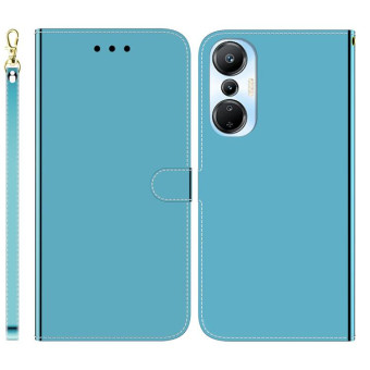 For Infinix Hot 20s Imitated Mirror Surface Leather Phone Case(Blue)