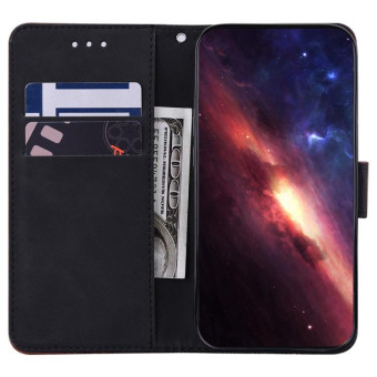For Infinix Hot 20 Geometric Embossed Leather Phone Case(Black)