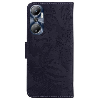 For Infinix Hot 20 Tiger Embossing Pattern Leather Phone Case(Black)
