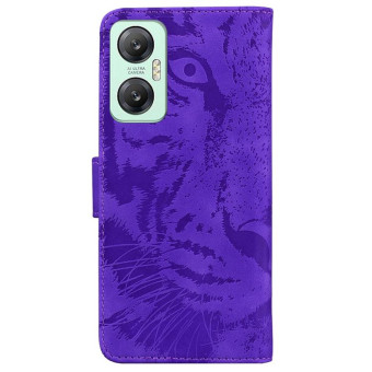 For Infinix Hot 20 5G Tiger Embossing Pattern Leather Phone Case(Purple)
