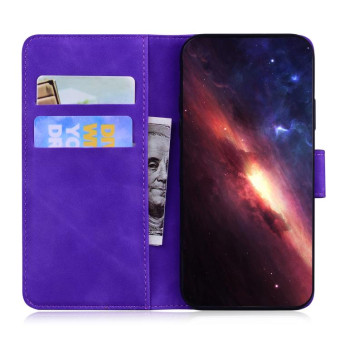 For Infinix Hot 20 5G Tiger Embossing Pattern Leather Phone Case(Purple)