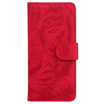 For Infinix Hot 20i Tiger Embossing Pattern Leather Phone Case(Red)