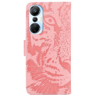 For Infinix Hot 20s Tiger Embossing Pattern Leather Phone Case(Pink)