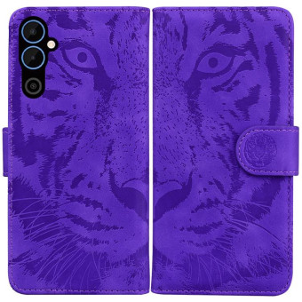 For Tecno Pova Neo 2 Tiger Embossing Pattern Leather Phone Case(Purple)