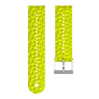 For Suunto 9 Rhombus Texture Silicone Watch Band(Grass Green)
