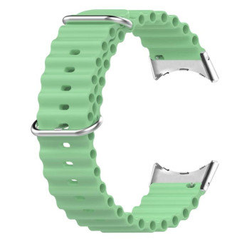 For Google Pixel Watch Ocean Silicone Watch Band(Mint Green)