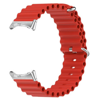 For Google Pixel Watch Ocean Silicone Watch Band(Red)