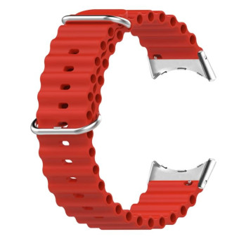 For Google Pixel Watch Ocean Silicone Watch Band(Red)