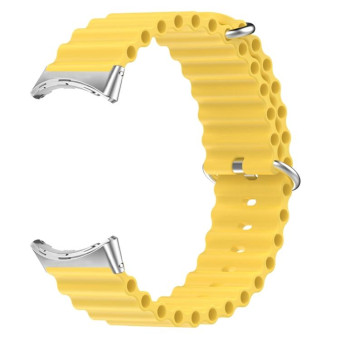 For Google Pixel Watch Ocean Silicone Watch Band(Yellow)