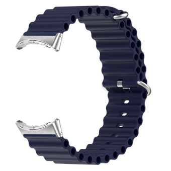 For Google Pixel Watch Ocean Silicone Watch Band(Midnight Blue)