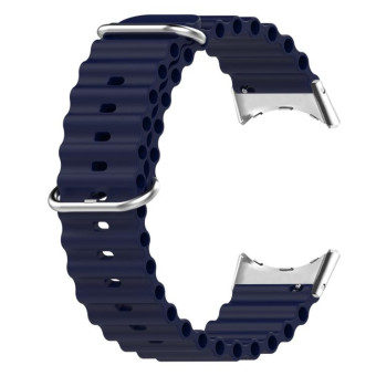 For Google Pixel Watch Ocean Silicone Watch Band(Midnight Blue)