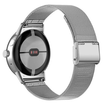 For Google Pixel Watch Milan Buckle Fine Mesh Metal Watch Band(Silver)