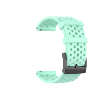 For Suunto 9 Breathable Silicone Watch Band, Exclude the Subject(Mint Green)