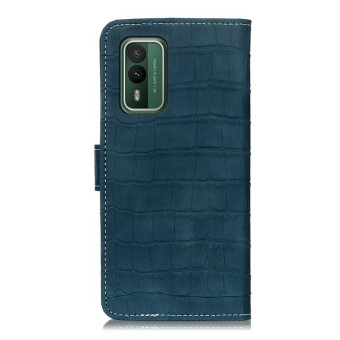 For Nokia XR21 Magnetic Crocodile Texture Horizontal Flip Leather Phone Case(Green)