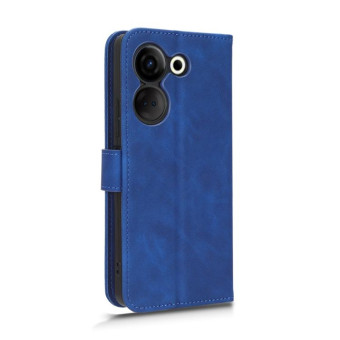 For TECNO Camon 20 Pro Skin Feel Magnetic Flip Leather Phone Case(Blue)