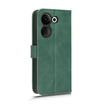 For TECNO Camon 20 Pro Skin Feel Magnetic Flip Leather Phone Case(Green)