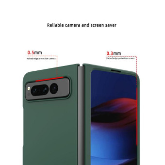 For Google Pixel Fold Oil-sprayed Integrated Phone Case(Purple)