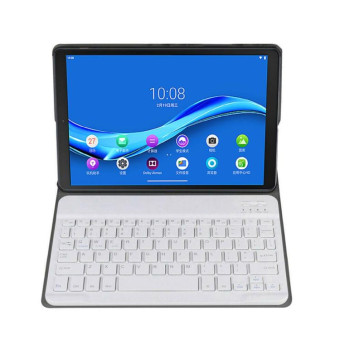 DY-M10P For Lenovo Smart Tab M10 HPD Plus TB-X606F 10.3 inch 2 in 1 Removable Magnetic ABS Bluetooth Keyboard + Protective Leather Tablet Case with Stand & Sleep / Wake-up & Pen Holder(Gold)