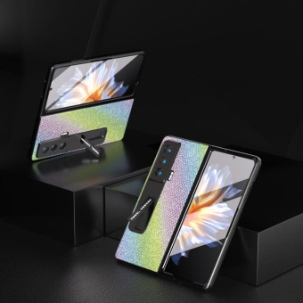 For Honor Magic Vs ABEEL Integrated Diamond Series Phone Case with Holder(Rainbow)